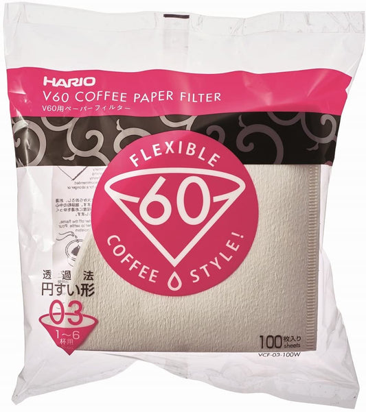 V60 03 Coffee Paper Filter 100 Hario