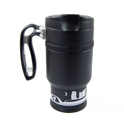 Double Shot Press With Bru-Stop - Obsidian (Black)